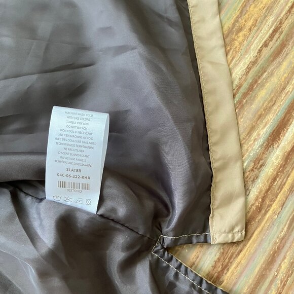 Five Four Men's Windbreaker Hooded Jacket w/ Pockets Lightweight Khaki Beige NWT - Picture 6 of 8